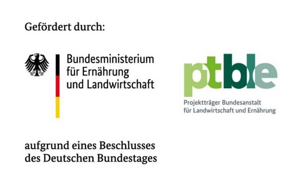 Logos BMEL und ptble